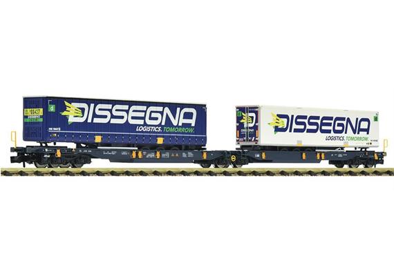 Fleischmann 825029 Doppeltaschen-Gelenkwagen T2000, Wascosa, Spur N