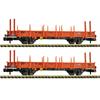 Fleischmann 825752 Schwenkrungenwagen Set 2-tlg Gattung Ks, der Wascosa, Spur N