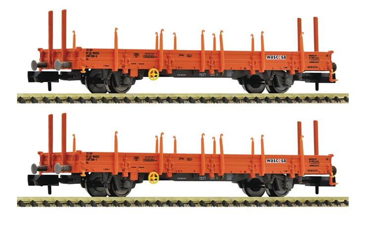 Fleischmann 825752 Schwenkrungenwagen Set 2-tlg Gattung Ks, der Wascosa, Spur N