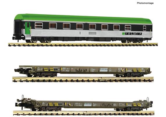 Fleischmann 827112 Güterwagen-Set 3-tlg Rollende Autobahn, RAlpin, Spur N