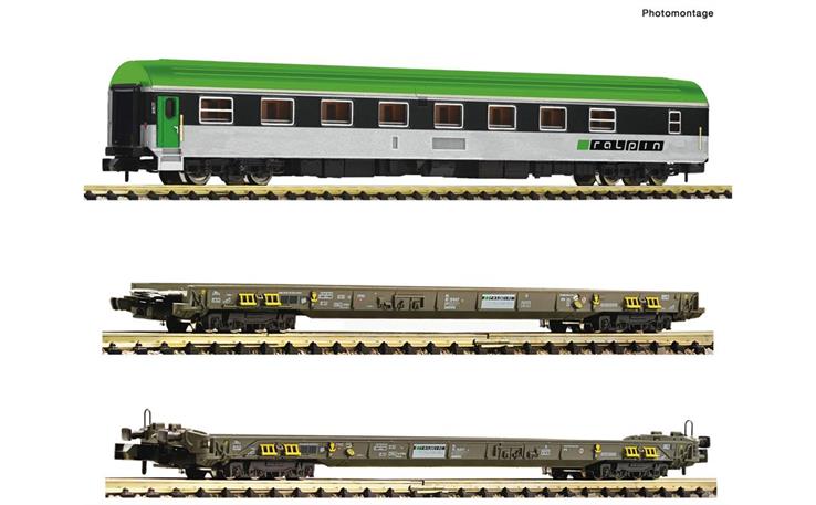 Fleischmann 827112 Güterwagen-Set 3-tlg Rollende Autobahn, RAlpin, Spur N