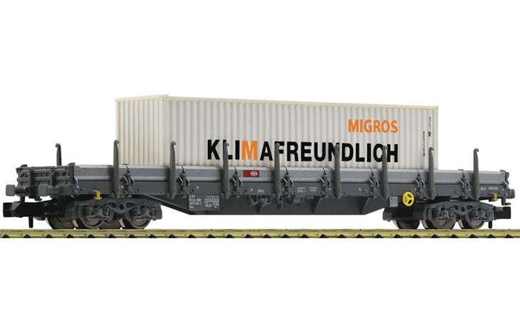 Fleischmann 828823 Rungenwagen Res + 40ft Migros