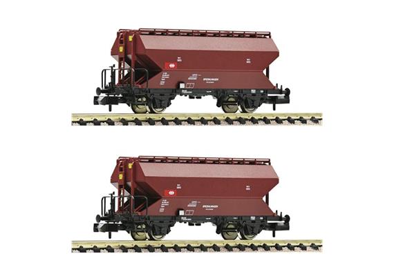 Fleischmann 830312 Getreidesilowagen Set 2-tlg Tgpps braun SBB, Spur N