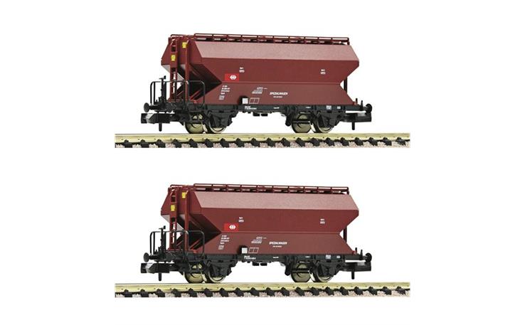 Fleischmann 830312 Getreidesilowagen Set 2-tlg Tgpps braun SBB, Spur N