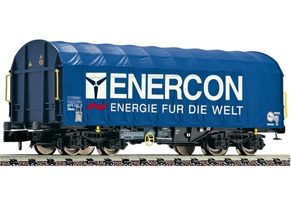 Fleischmann 837923 Schiebeplanenwagen ENERCON Bauart Shimmns, Spur N