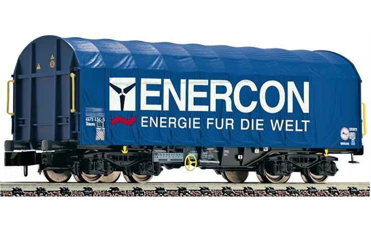 Fleischmann 837923 Schiebeplanenwagen ENERCON Bauart Shimmns, Spur N