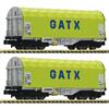 Fleischmann 837931 Schiebeplanenwagen-Set 2-tlg GATX, Spur N