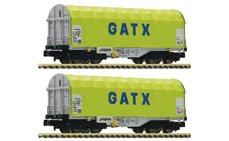 Fleischmann 837931 Schiebeplanenwagen-Set 2-tlg GATX, Spur N