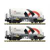 Fleischmann 848901 Silowagen-Set 2-tlg Bauart Uacns 932 Holcim/Wascosa, Spur N