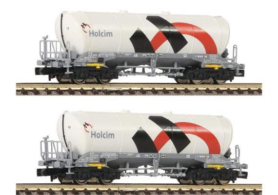 Fleischmann 848903 Silowagen-Set 2-tlg Holcim/Wascosa Spur N