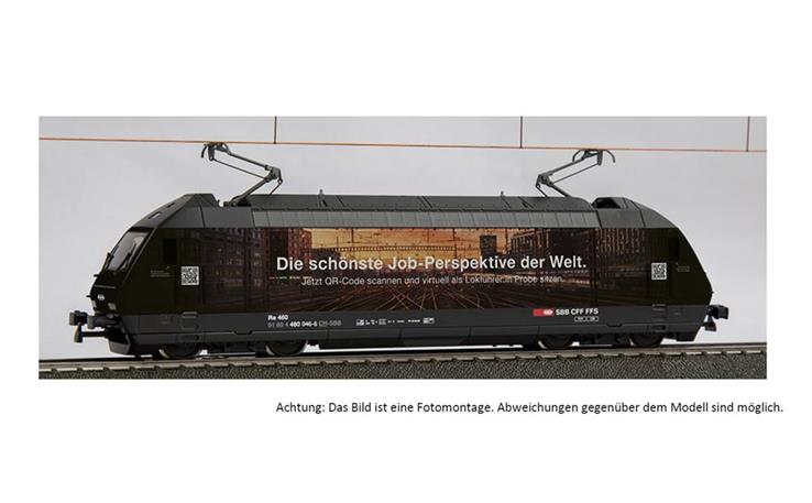 Hag 28297-21 E-Lok Re 460 Lokführer SBB, H0 DC Digital