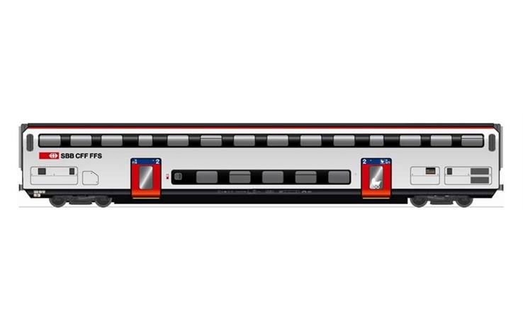 Hag 61029 IC2000 2. Kl. Personenwagen SBB, H0 DC