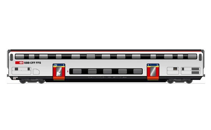 Hag 61040 IC2000 1. Kl. Personenwagen SBB, H0 AC