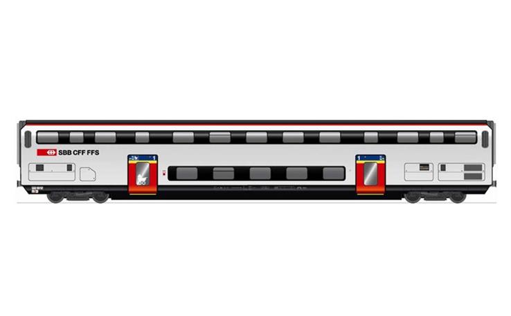 Hag 61041 IC2000 1. Kl. Personenwagen SBB, H0 DC