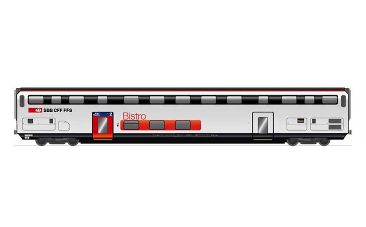 Hag 61132 IC2000 2. Kl. Bistrowagen SBB, H0 AC