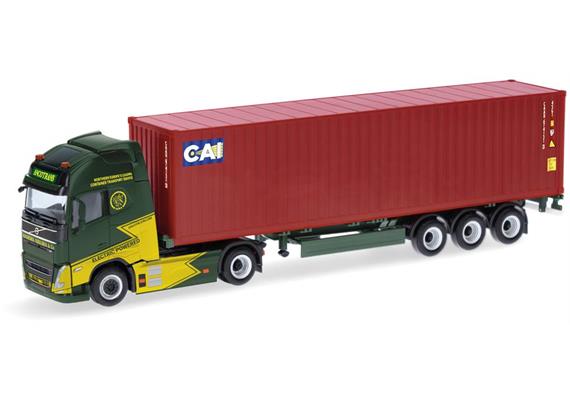 Herpa 319256 Volvo FH GL XL Electric 40ft Container-Sattelzug "Ancotrans/CAI" 1/87
