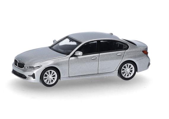 Herpa 430791-005 BMW 3er Limousine (G20), glacier silver 1/87