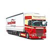 Herpa 925426 Scania R'09 TL Gardinenplanen-Lowliner-Sattelzug Interspan-Tschopp (CH) 1/87