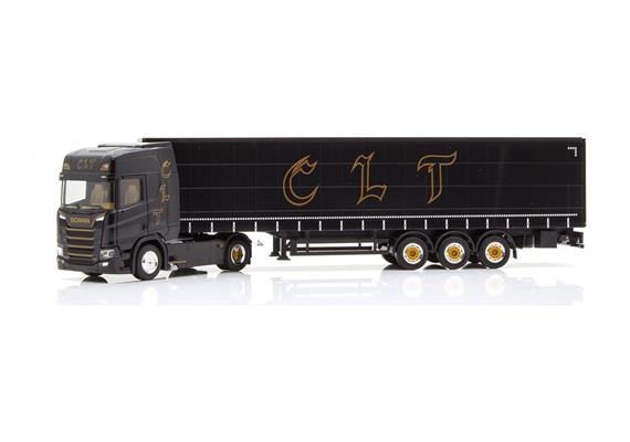 Herpa 945189 Scania CR 20 HD Gardinenplanen-Sattelzug "CLT" (CH) 1/87