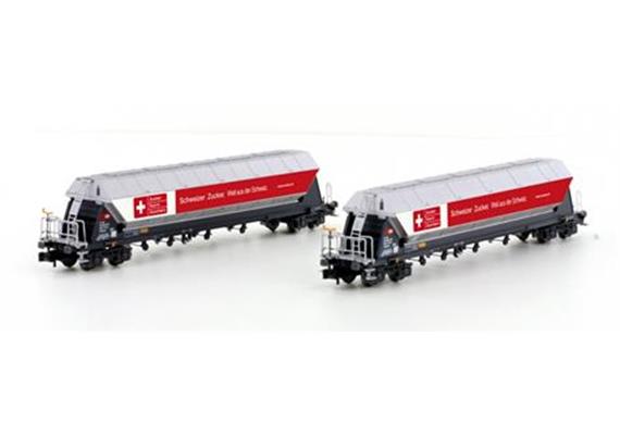 Hobbytrain H23469 Zuckerwagen Set 2-tlg Taggnpps SBB Cargo, Spur N