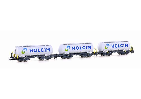 Hobbytrain H23492 Zementsilowagen-Set 3-tlg Holcim, Spur N