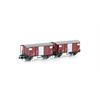 Hobbytrain H24201 Gedeckte Güterwagen Set 2-tlg K2 SBB, Spur N