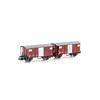 Hobbytrain H24202 Gedeckte Güterwagen Set 2-tlg K2 SBB, Spur N