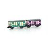 Hobbytrain H24207 Gedecke Güterwagen-Set 2-tlg RM, Spur N