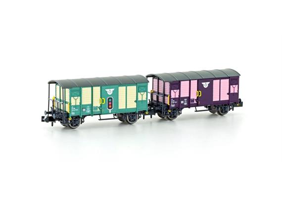 Hobbytrain H24207 Gedecke Güterwagen-Set 2-tlg RM, Spur N