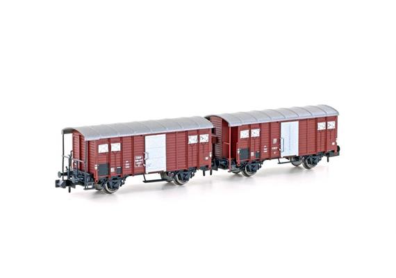 Hobbytrain H24250 Gedeckte Güterwagen Set 2-tlg K3 SBB, Spur N