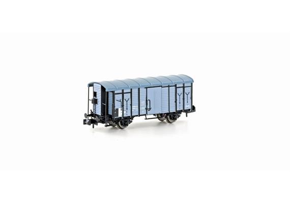 Hobbytrain H24252 Gedeckter Güterwagen K3 grau/schwarz SBB, Spur N