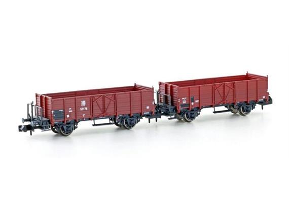 Hobbytrain H24351 Offene Güterwagen Set 2-tlg L6 SBB, Spur N