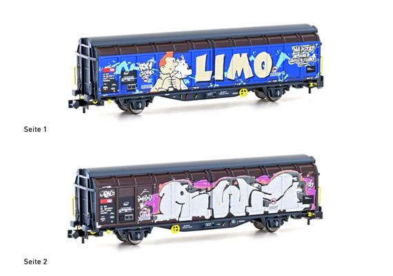 Hobbytrain H24667 Schiebewandwagen Hbbillns Graffiti Limo SBB, Spur N