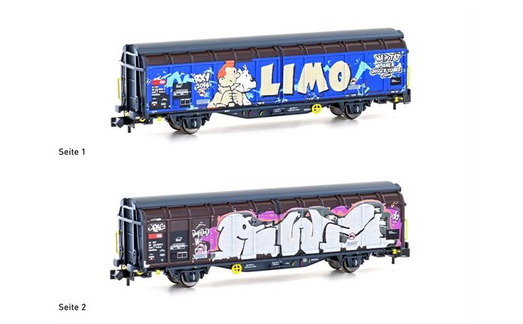 Hobbytrain H24667 Schiebewandwagen Hbbillns Graffiti Limo SBB, Spur N