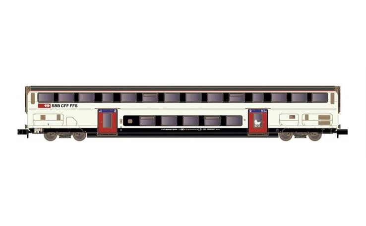 Hobbytrain H25121 Doppelstockwagen IC2020 Refit 2. Kl. SBB, Spur N