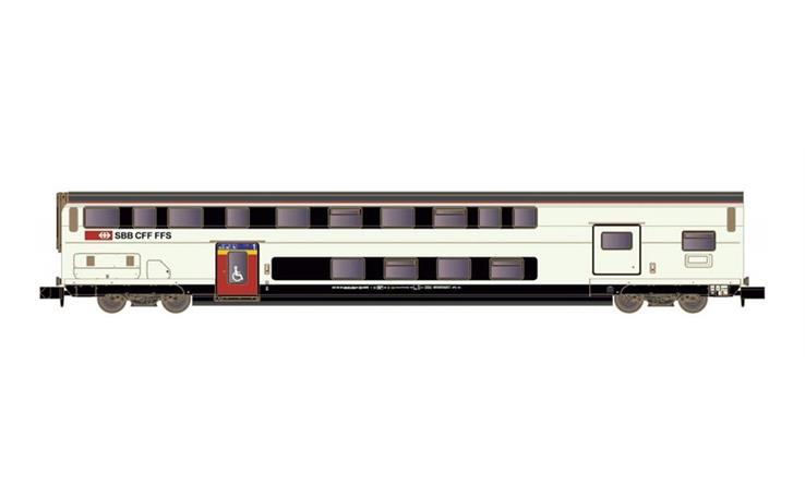 Hobbytrain H25122 Doppelstockwagen IC2020 AD Refit SBB, Spur N