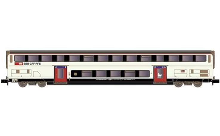 Hobbytrain H25125 Doppelstockwagen IC2020 Refit 2. Kl. SBB, Spur N