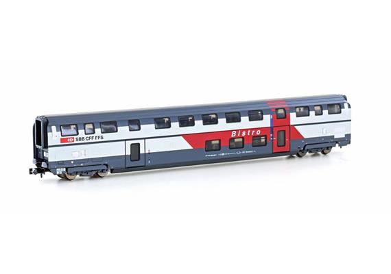 Hobbytrain H25130 Doppelstockwagen IC 2000 Bistro SBB, Spur N