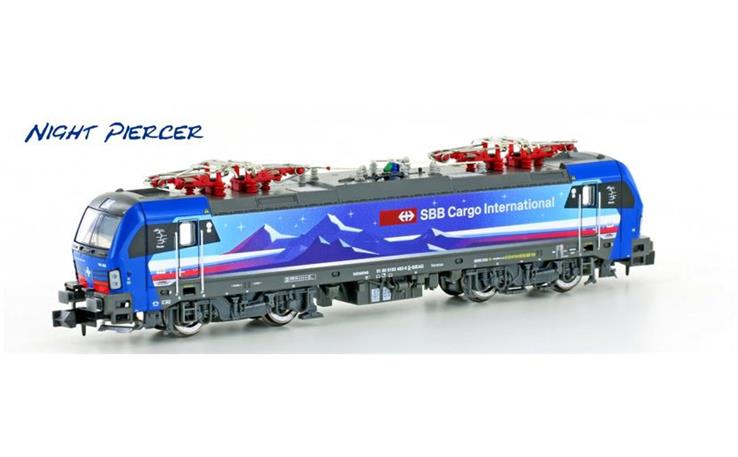 Hobbytrain H2999 E-Lok Re 475 Vectron SBB Cargo Night Piercer Ep.VI Spur N Analog