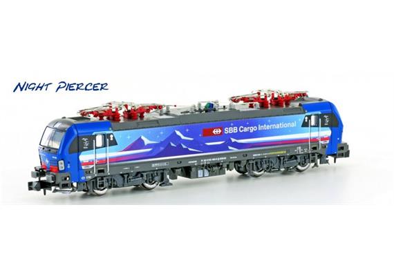 Hobbytrain H2999S E-Lok Re 475 Vectron SBB Cargo Night P. Ep.VI Spur N Sound