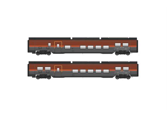 Jägerndorfer 12200 2-tlg. Railjet 2 - Garnitur "DANI" der ÖBB, H0 AC