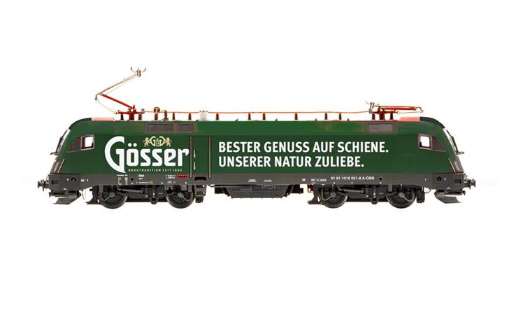 Jägerndorfer 18702 E-Lok Rh 1016 Gösser Bier ÖBB, H0 AC Digital Sound