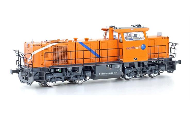 Jägerndorfer 20742 Diesellok MaK G800 BB "Northrail", H0 DC Digital Sound