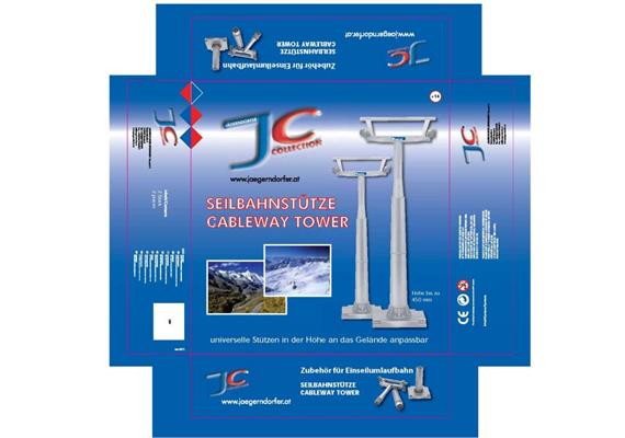Jägerndorfer 50100 Stütze zur Umlaufseilhahn 1:32, Inhalt 1 Stütze