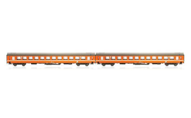 Jägerndorfer 60150 UIC-X Reisezugwagen Set 2-tlg orange ÖBB, Spur N