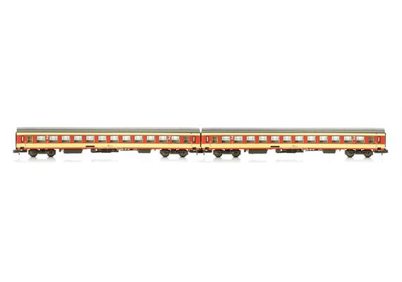 Jägerndorfer 60160 UIC-X Reisezugwagen Set 2-tlg Jaffa ÖBB, Spur N