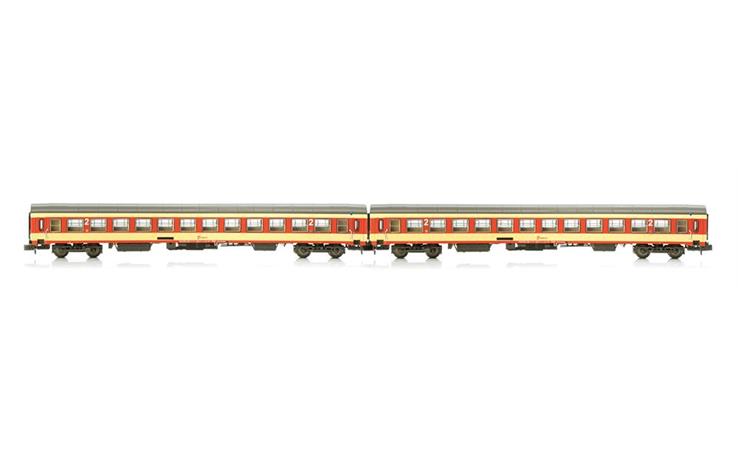 Jägerndorfer 60160 UIC-X Reisezugwagen Set 2-tlg Jaffa ÖBB, Spur N