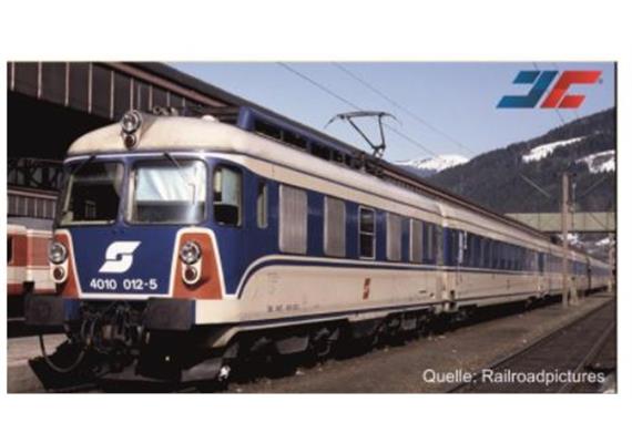 Jägerndorfer 74110 E-Triebzug 6-tlg. 4010.012 blau/elfenbein ÖBB, Spur N