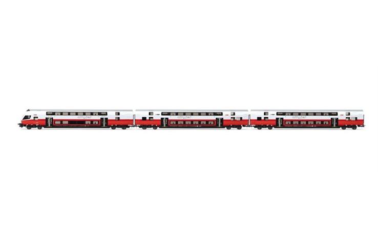 Jägerndorfer 76800 Doppelstockwagen-Set 3-tlg "CityJet" der ÖBB, H0 DC