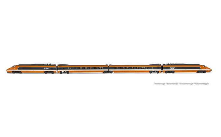 Jouef HJ2425 Triebzug 4-tlg TGV Sud-Est SNCF, H0 DC